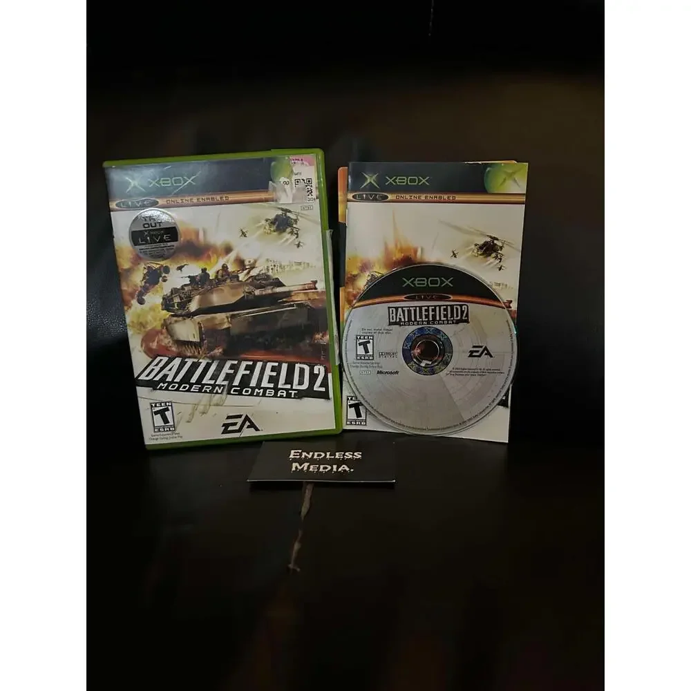 Battlefield 2 Modern Combat Microsoft Xbox CIB Video Game